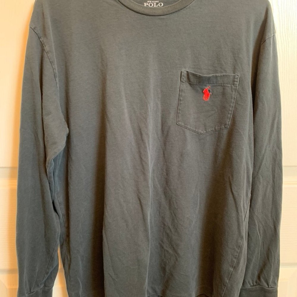 Polo Ralph Lauren Co Long Sleeved Black T-Shirt Size Small